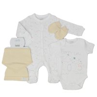 H13632: Baby "Born In 2025" 5 Piece Net Bag Gift Set (NB-3 Months)